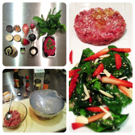 tartare manzo spinaci fragole
