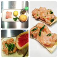 ceviche salmone pelle croccante