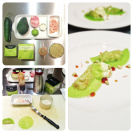 ravioli cetriolo gamberi